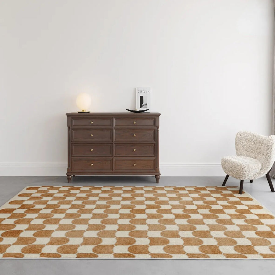 French Retro Carpets for Living Room Large Area Bedroom Decor Bedside Carpet Thick Warm Lounge Rug Home Washab