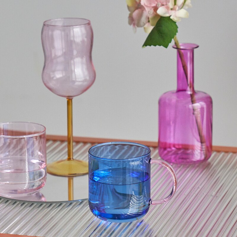 TWIN TWO-TONE GLASS CUP