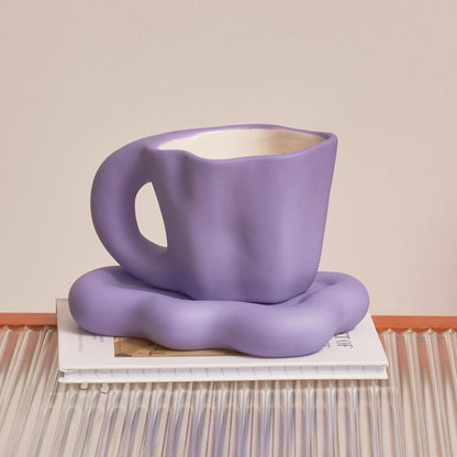 Wavy Ceramic Mug - 2 colours