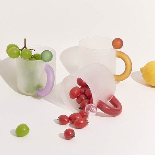Frosted Glass Candy Mug with Globe - view 2