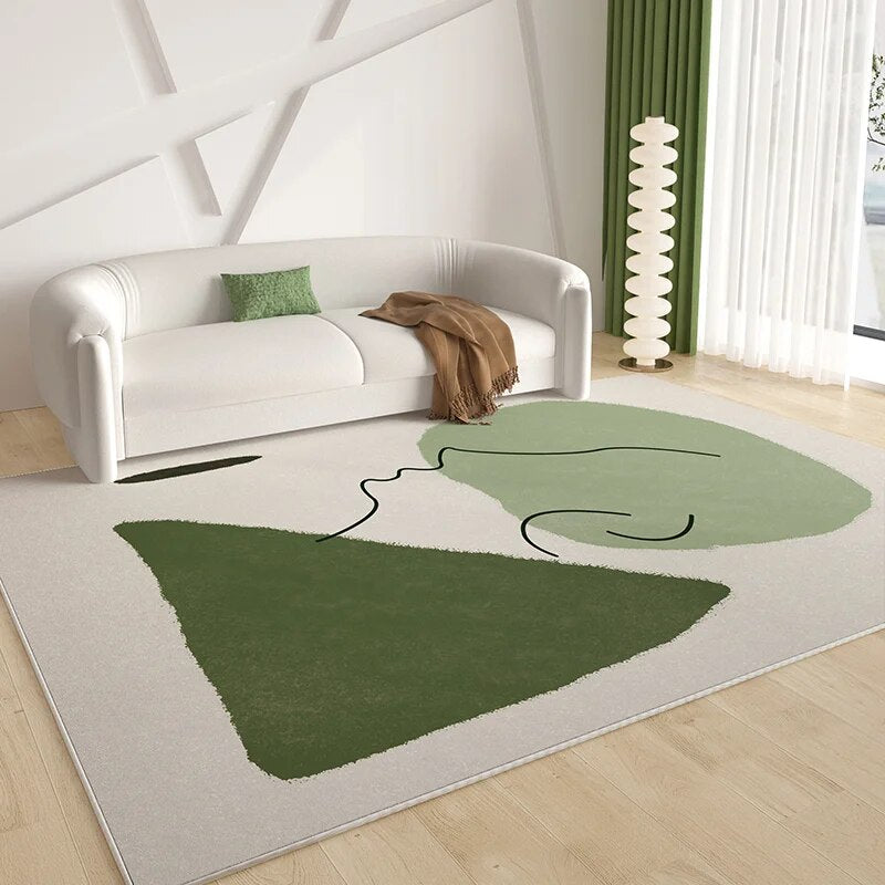 Green French Style Carpets for Living Room Decoration Rugs for Bedroom Decor Carpet Non-slip Area Rug Home Sho - view 11