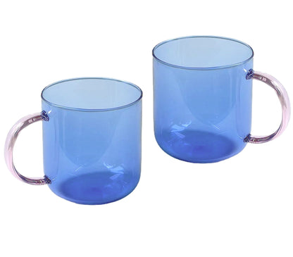 TWIN TWO-TONE GLASS CUP