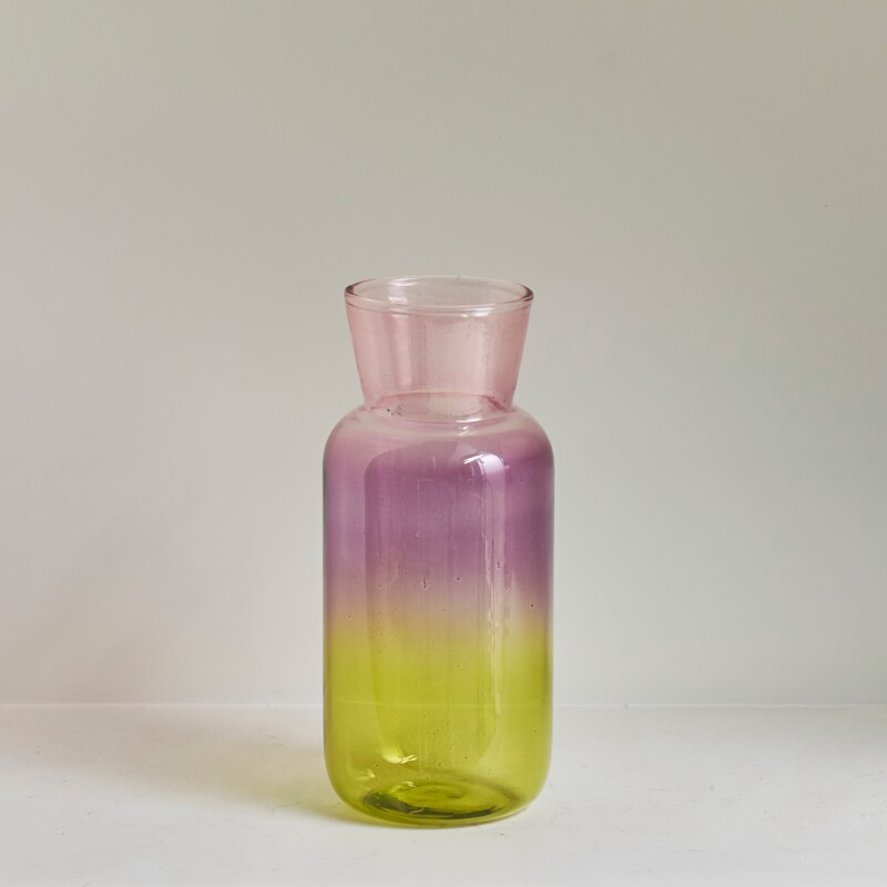 Gradient Coloured Glass Vase