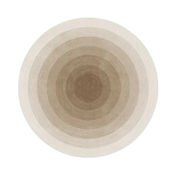 Light Luxury Cloakroom Round Floor Mat Fluffy Soft Lounge Rug Simple Bedroom Decor Gradient Carpet Thick Carpe - view 9