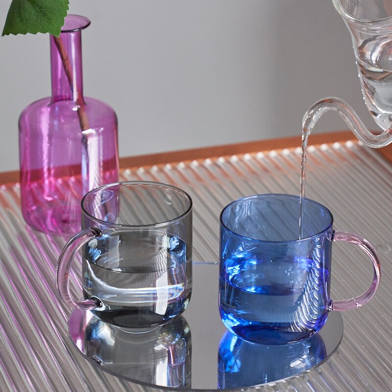 TWIN TWO-TONE GLASS CUP