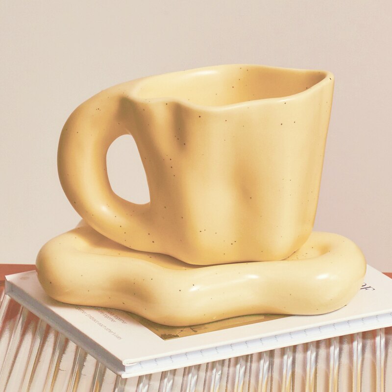 Wavy Ceramic Mug - 2 colours