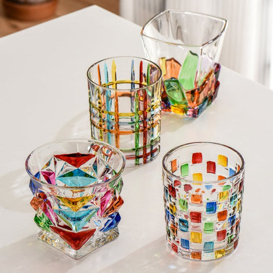 Rainbow Glass Cup