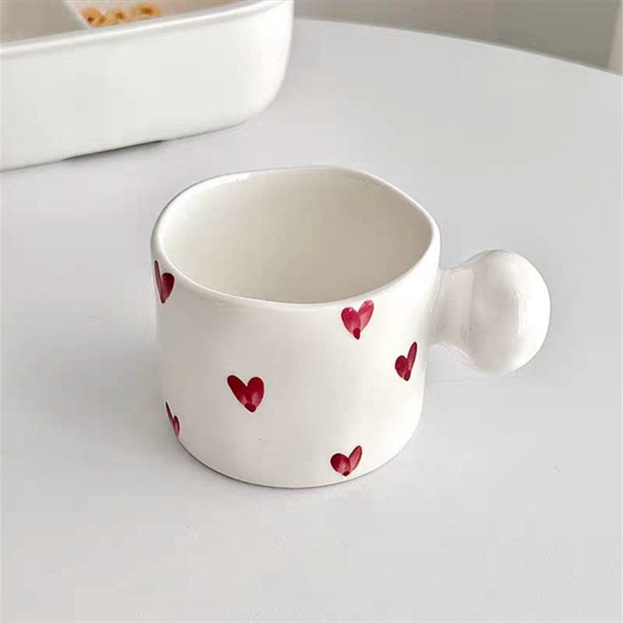 Globe Handle Handmade Ceramic Mug