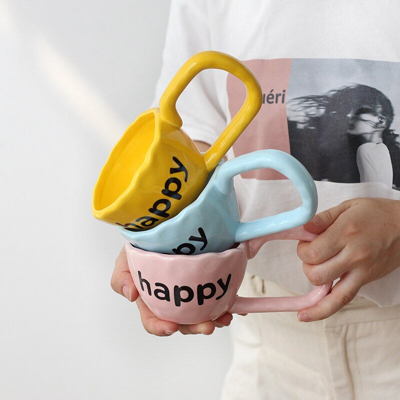 Happy Wide Mug