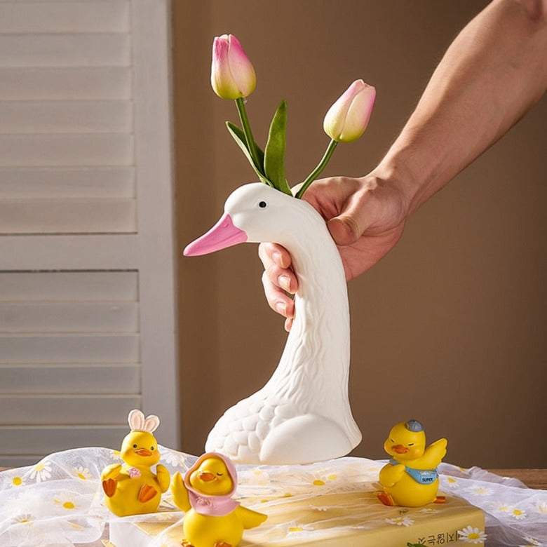 Swan Ceramic Vase - view 4