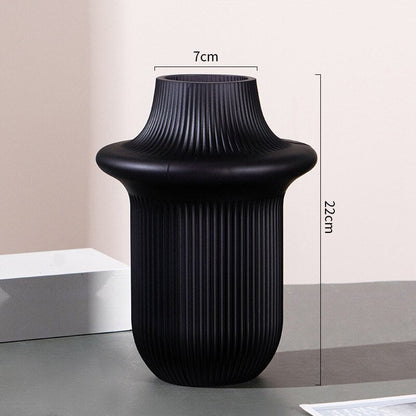 Pleated Glass Vase -  3 colours