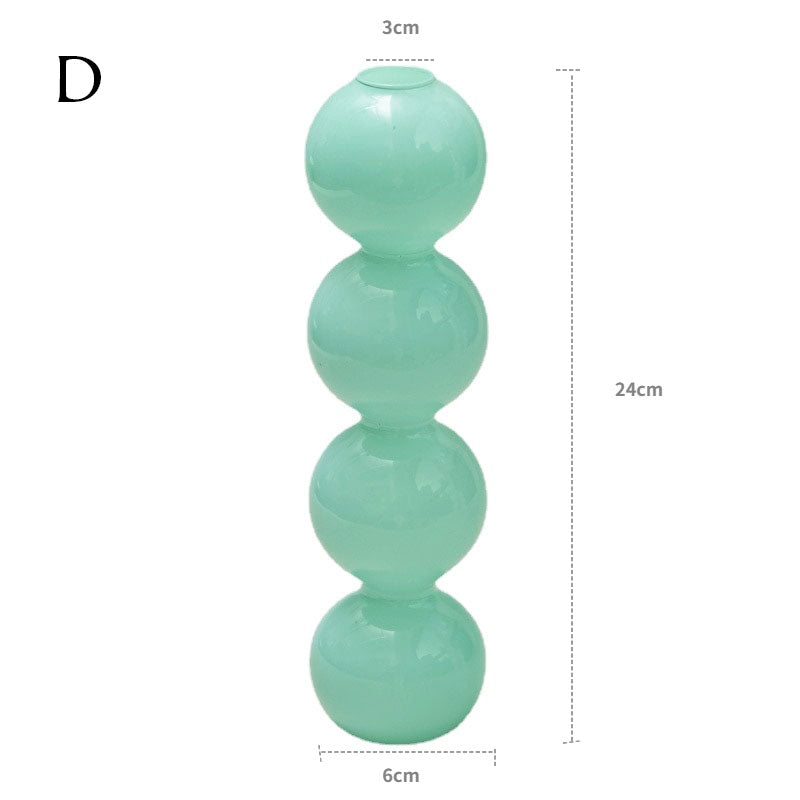 Mint Green Glass Candleholder