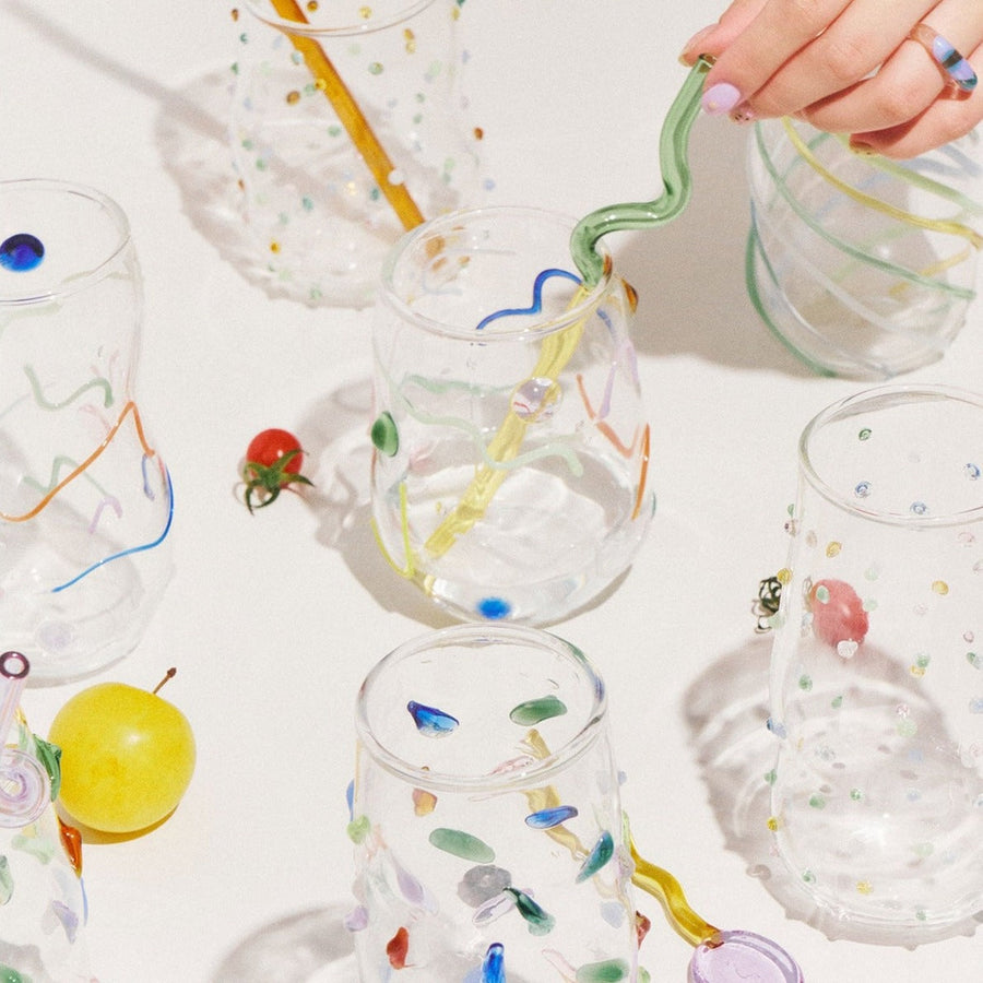 Wavy Candy Glass Cup - view 2