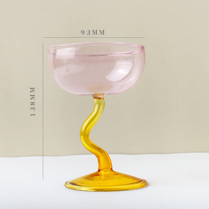 WAVY WINE GLASS