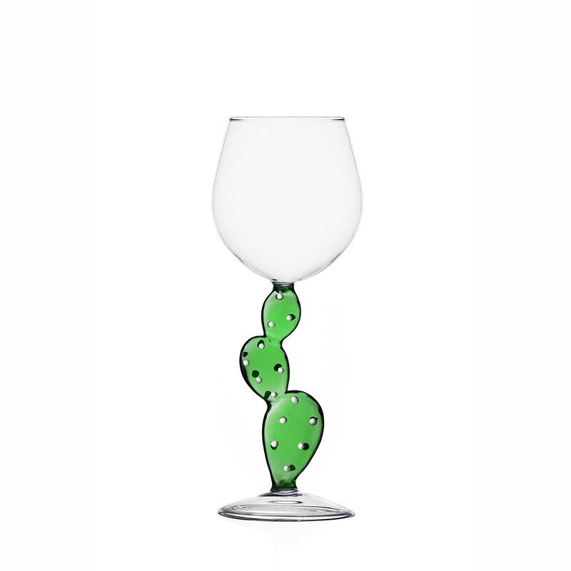 Cactus Handle Wine Glass - view 3