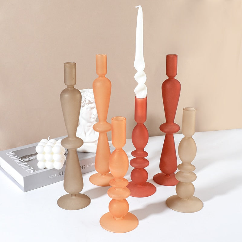 Opaque Candle Holders - Warm tone