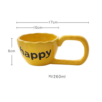 Happy Wide Mug