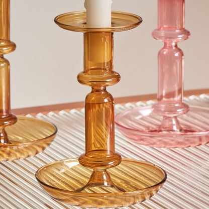 Borosilicate Modern Candleholders - 2 colours