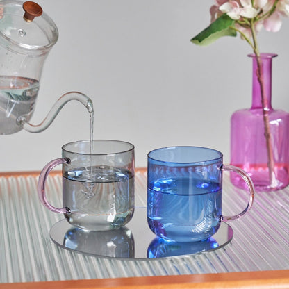 TWIN TWO-TONE GLASS CUP