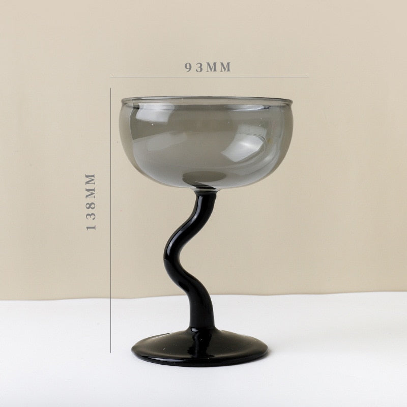 WAVY WINE GLASS