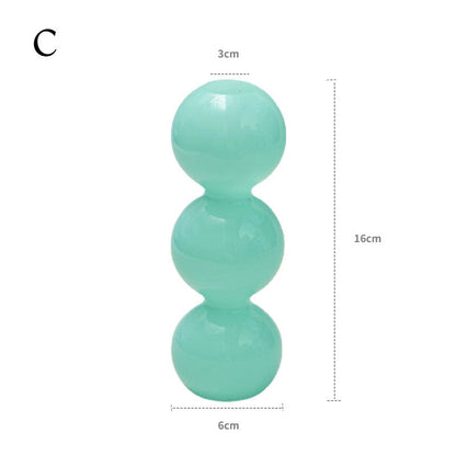 Mint Green Glass Candleholder