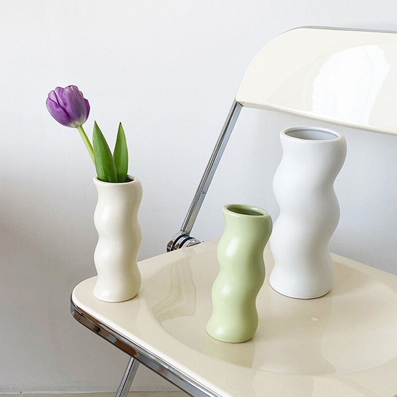 Wavy Ceramic Vase - view 3