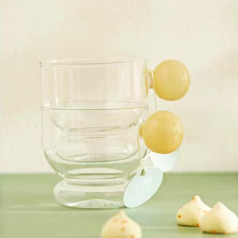 Chubby Glass with Globe Handle - view 4