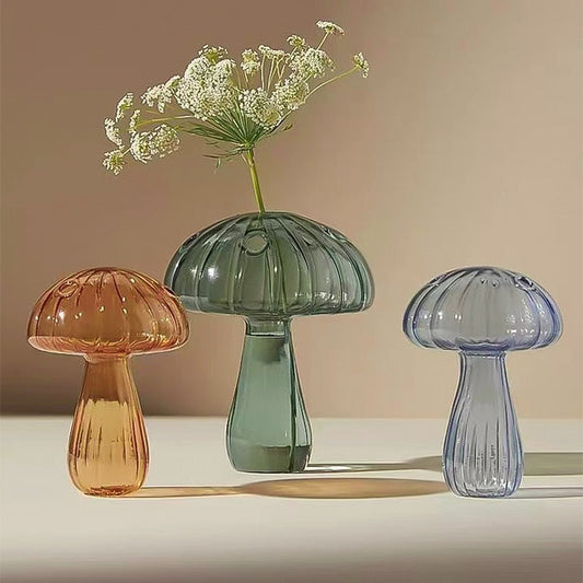 Mushroom Glass Vase