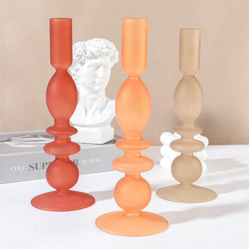 Opaque Candle Holders - Warm tone