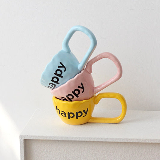 Happy Wide Mug