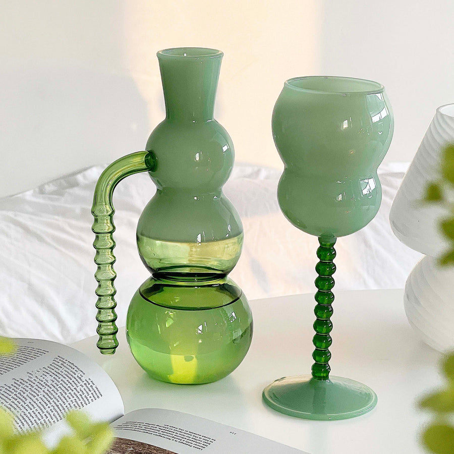 Layered Pebble Handle Glassware - view 3