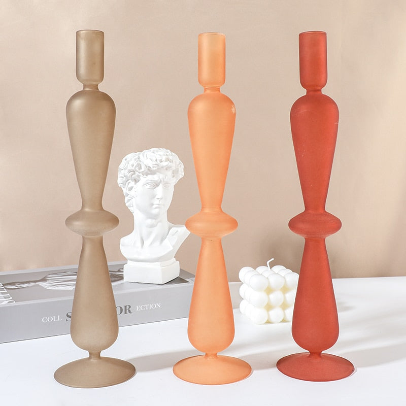 Opaque Candle Holders - Warm tone