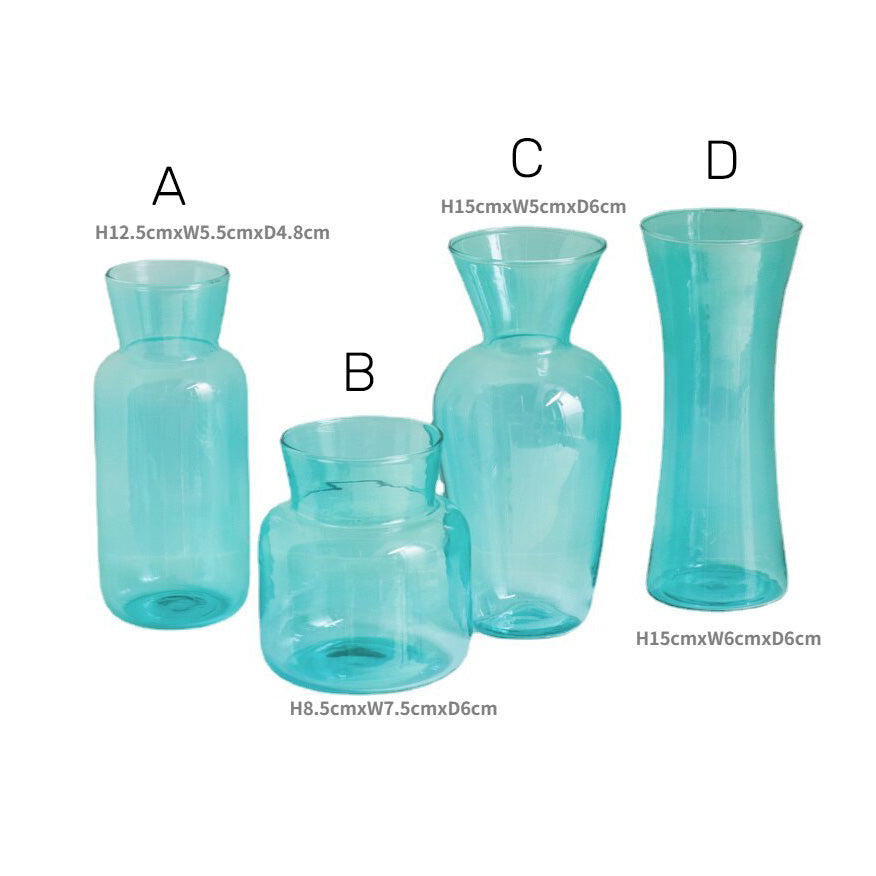 Gradient Coloured Glass Vase