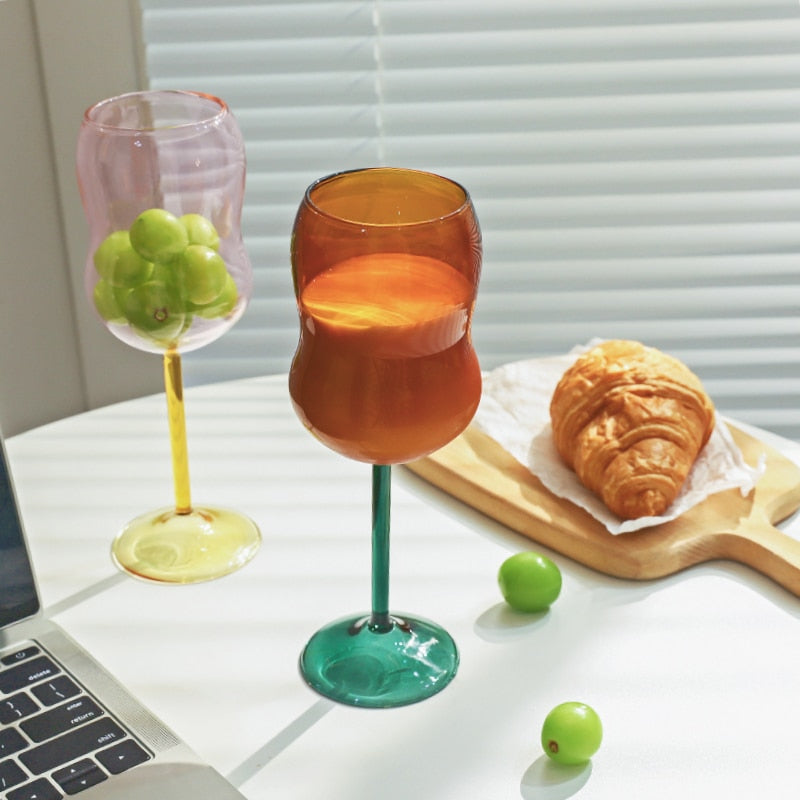 2 toned Chubby Wine Glass