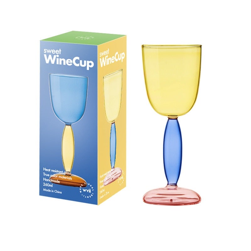 Borosilicate 3-tone Glassware - Wine glass