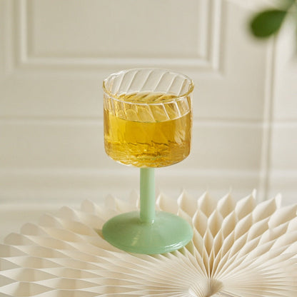 Vintage Style Wine Glass