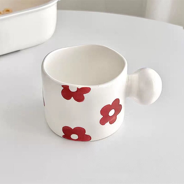 Globe Handle Handmade Ceramic Mug