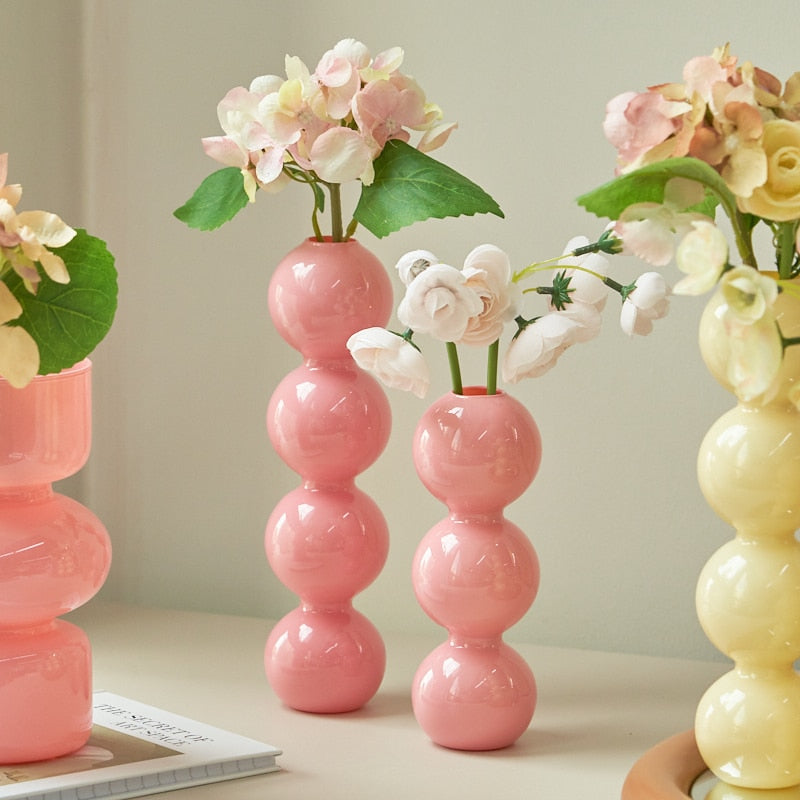 Pastel Jade Bubble Vase