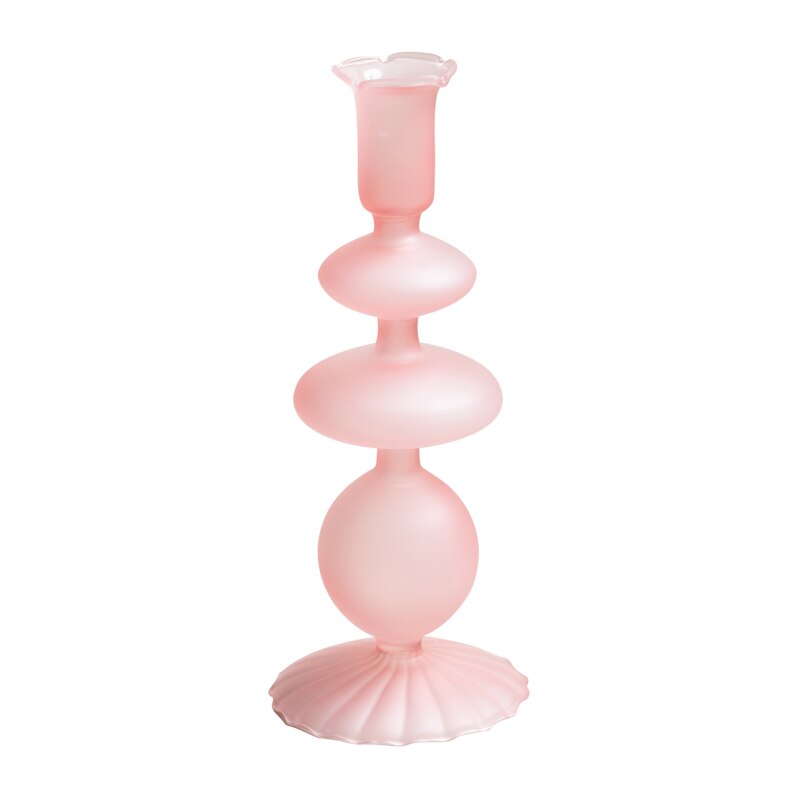 Opaque Glass Candle Holder - Mermaid