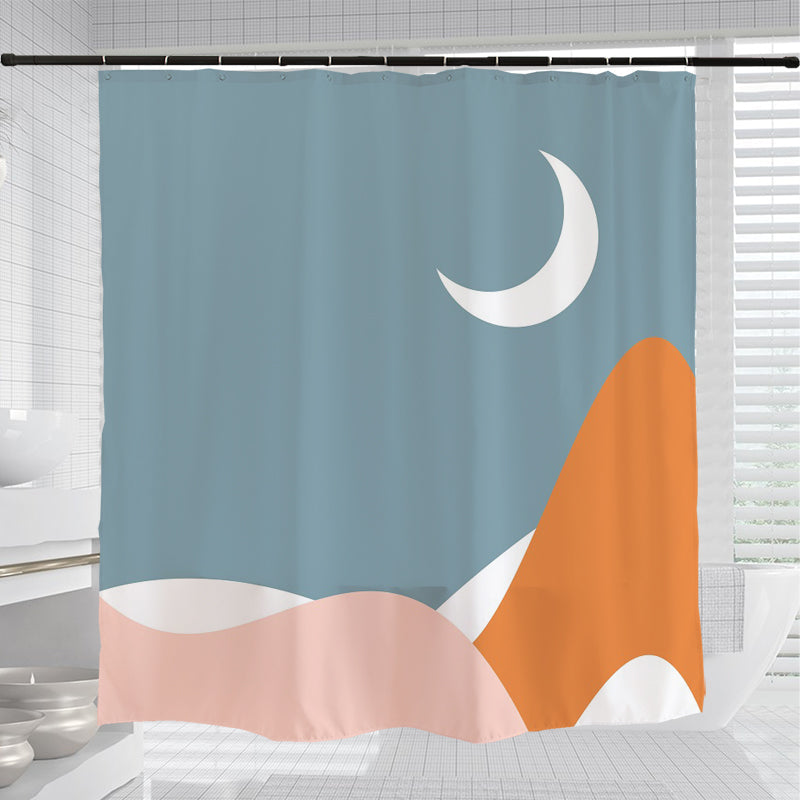Mountain and Moon Shower Curtain