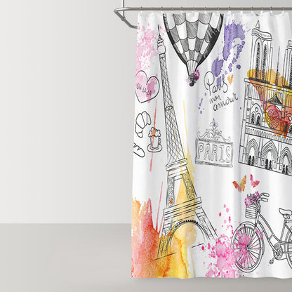 Urben Landmark Shower Curtain