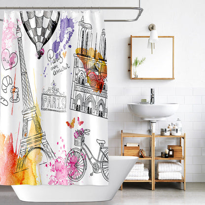 Urben Landmark Shower Curtain