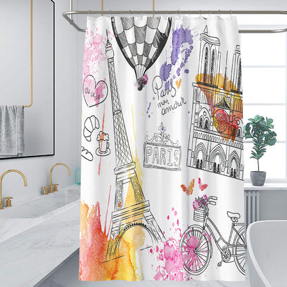 Urben Landmark Shower Curtain