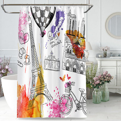 Urben Landmark Shower Curtain