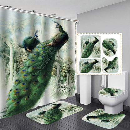 Gorgeous Peacock Series Shower Curtain