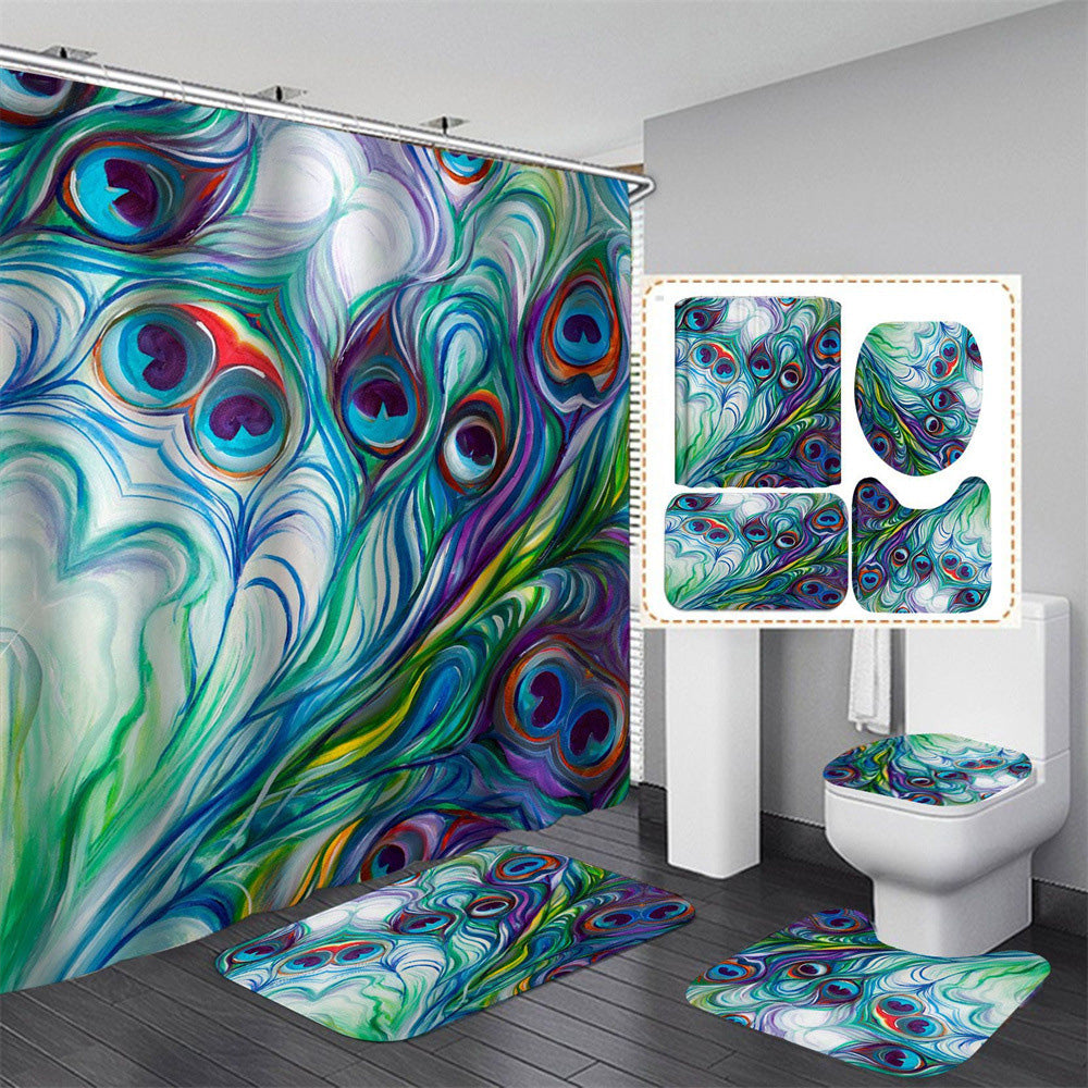 Gorgeous Peacock Series Shower Curtain