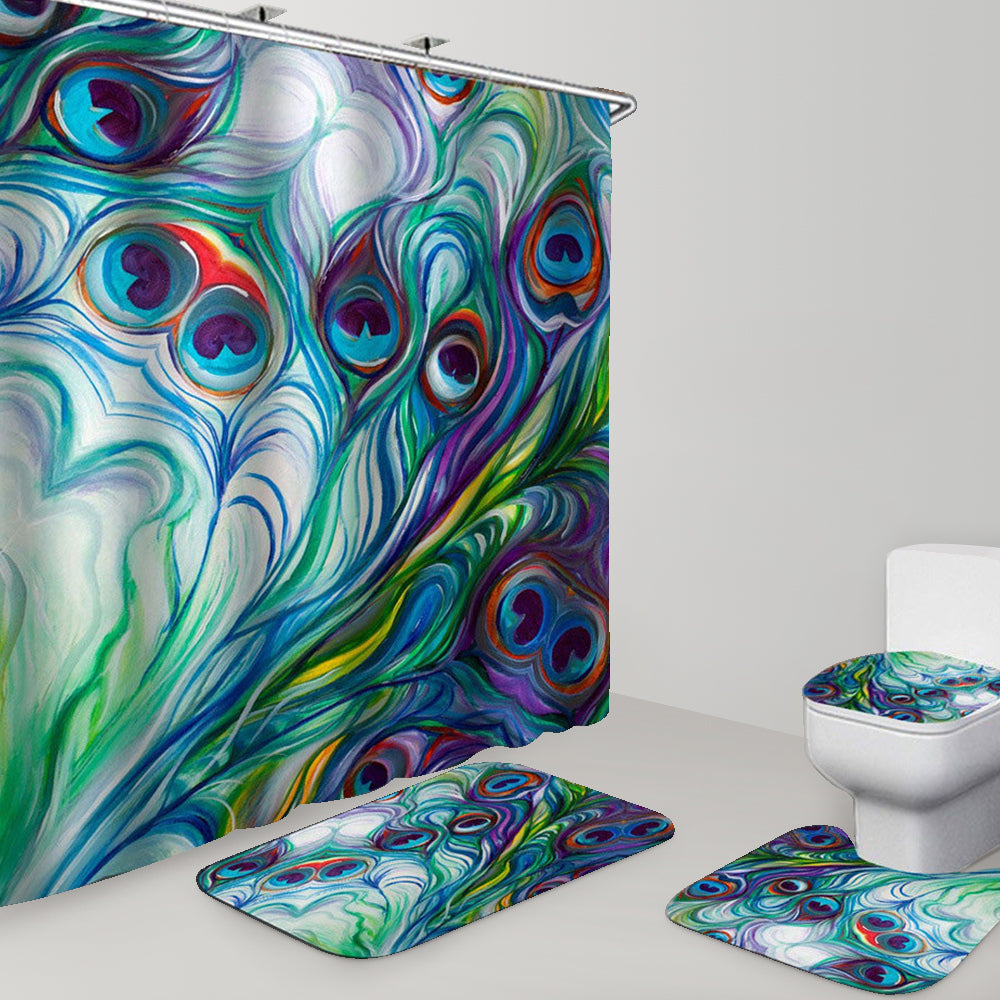 Gorgeous Peacock Series Shower Curtain