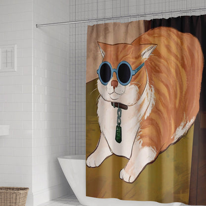 Cute Cattie Funky Shower Curtain