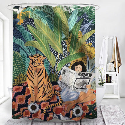 Wildlife Illustrations Shower Curtain