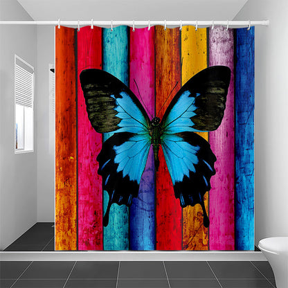 Realistic Butterfly Shower Curtain